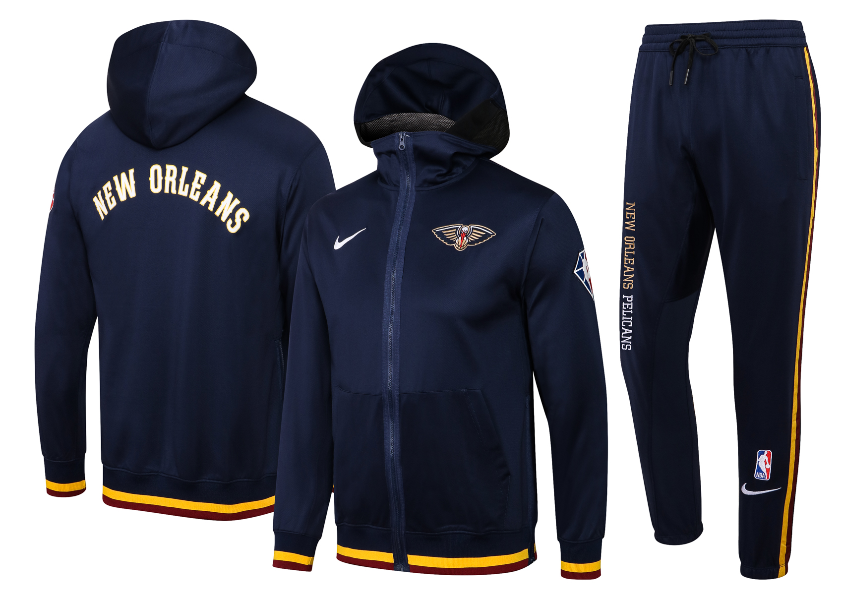 Men New Orleans Pelicans blue  2024 NBA Nike Training suit->new orleans pelicans->NBA Jersey